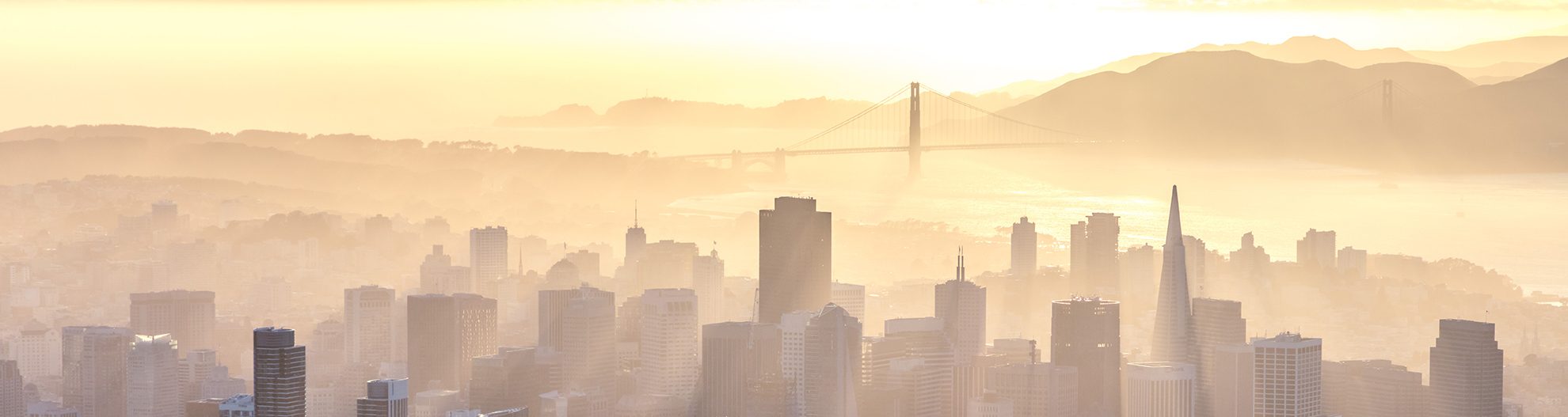 San Francisco skyline at dawn